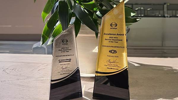 HINO SA AGAIN RECEIVES PRESTIGIOUS GLOBAL AWARDS FOR AFTERMARKET SERVICE AND PARTS image