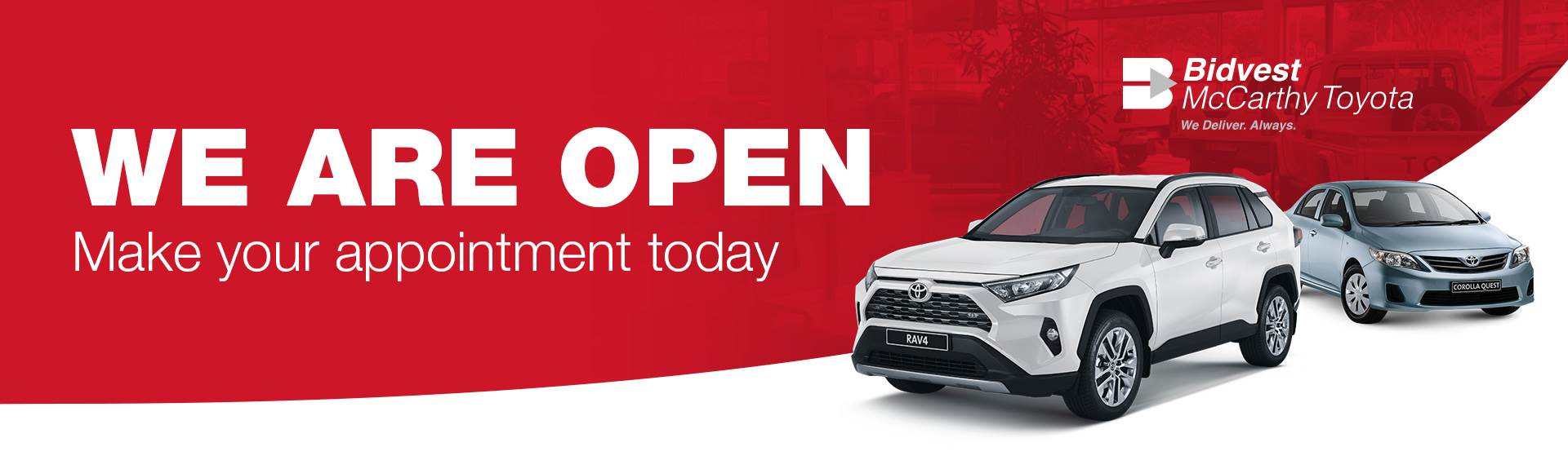 Home Bidvest McCarthy Toyota Hatfield